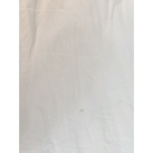 BooHoo button up woman's shirt white with embordered flowers sz 14 - Picture 13 of 14